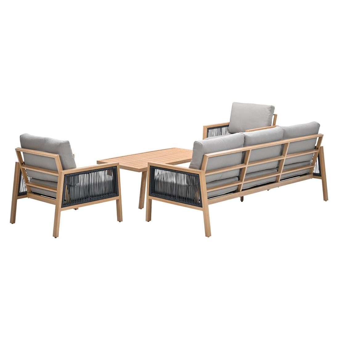 Garden Impressions Decala Loungeset inkl. Loungetisch Aluminium/Rope/Polyester