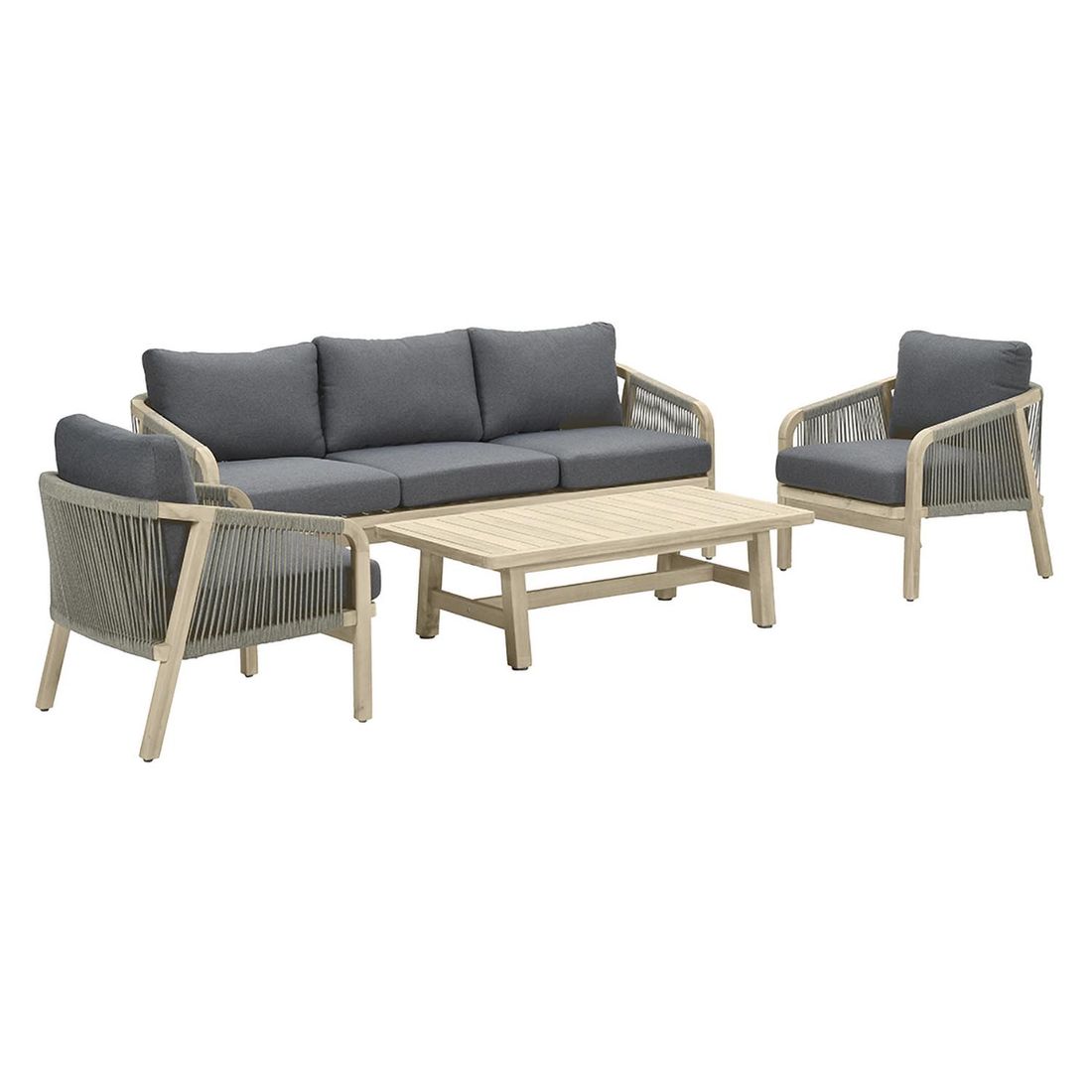Garden Impressions Santos Loungeset Akazie/Rope/Polyester