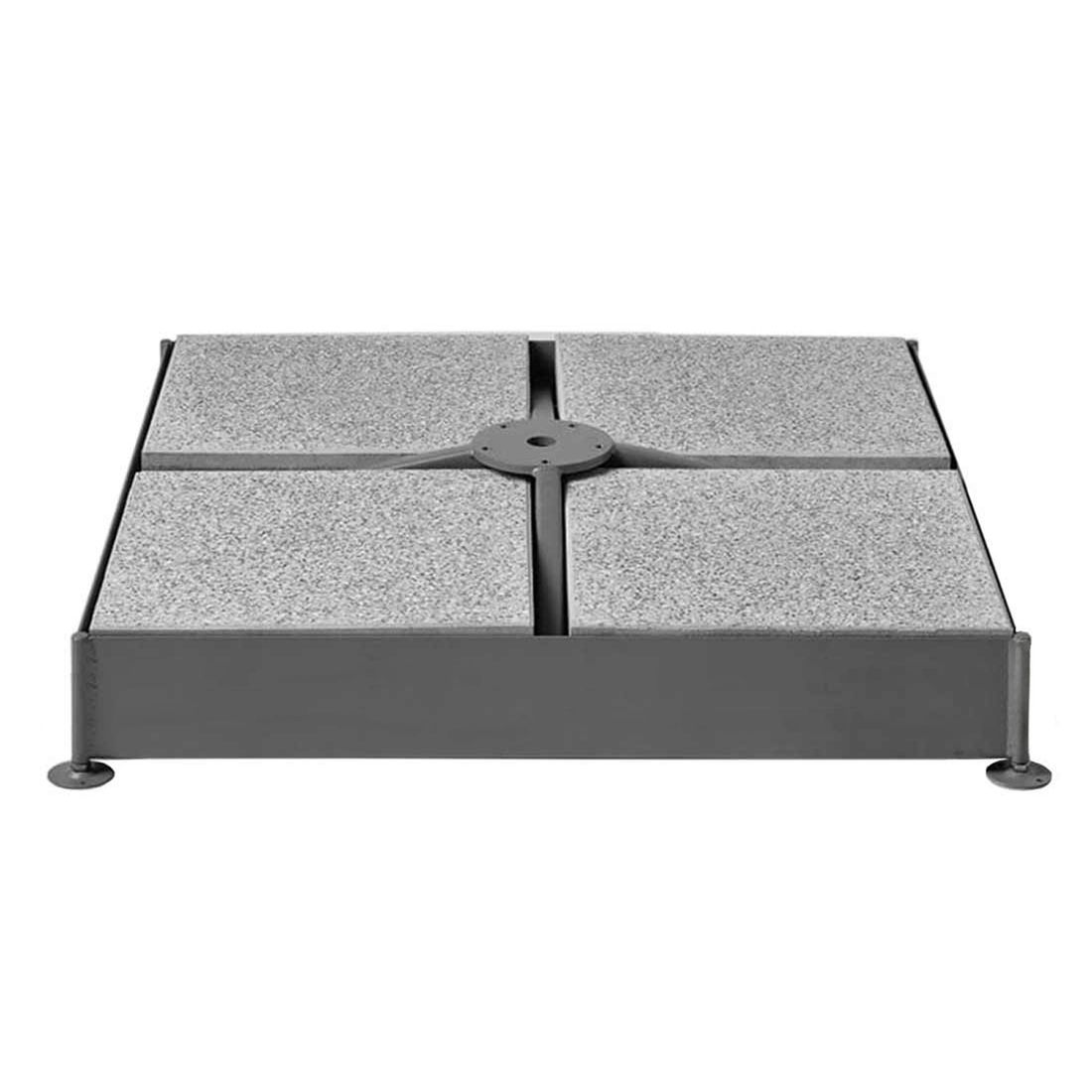 Glatz Gartenplatten gemischt 40x40x4 cm, 4 Beton/4 Granit für Schirmsockel M4-8 Platten