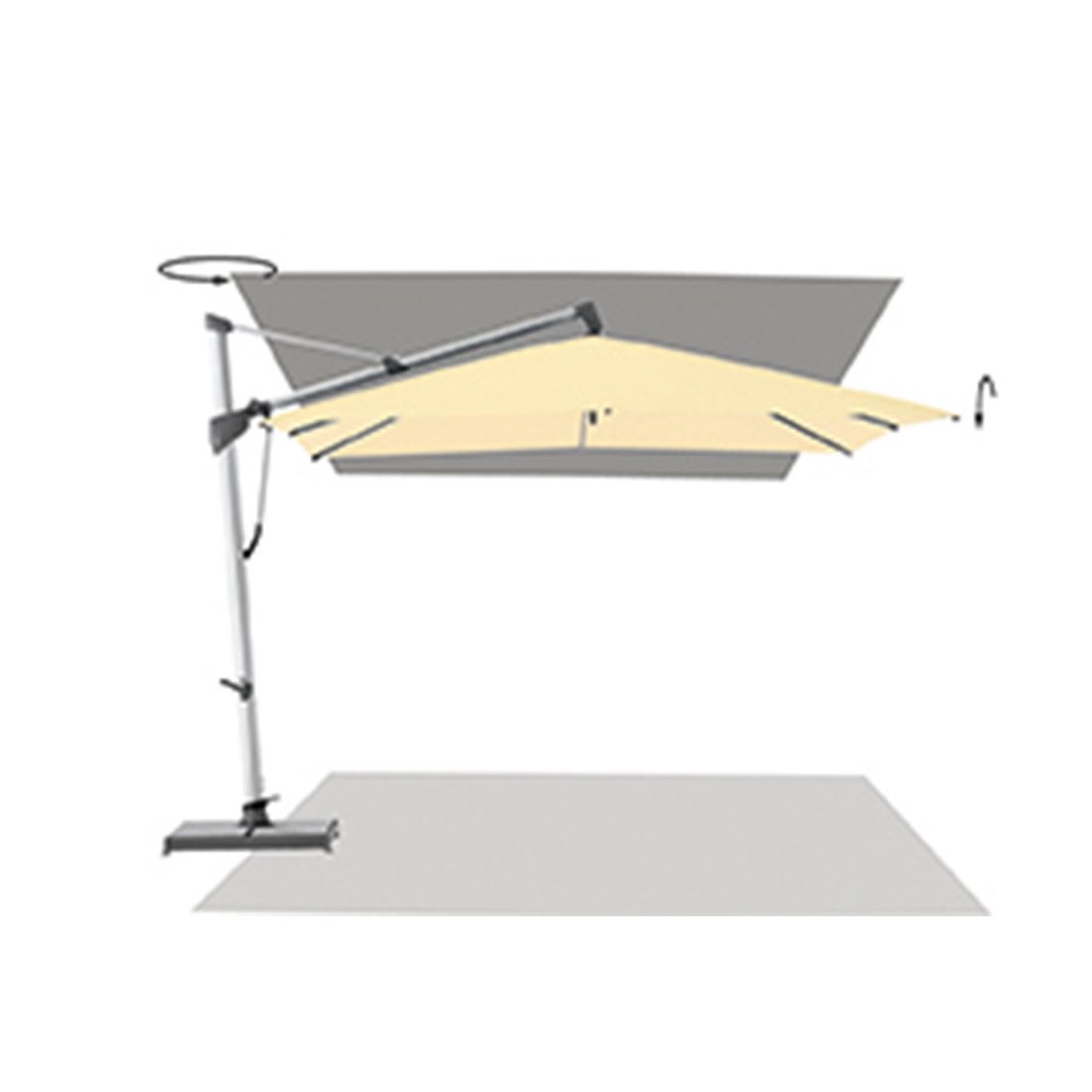 Glatz Sombrano S+ Ampelschirm 400x300cm