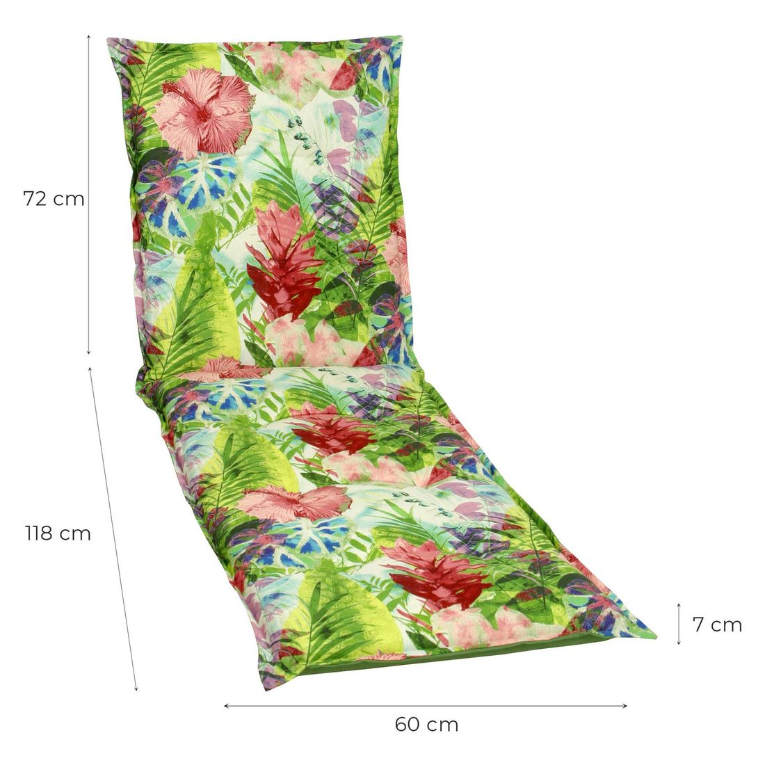 GO-DE Gartenliegenauflage 60x190cm Mischgewebe