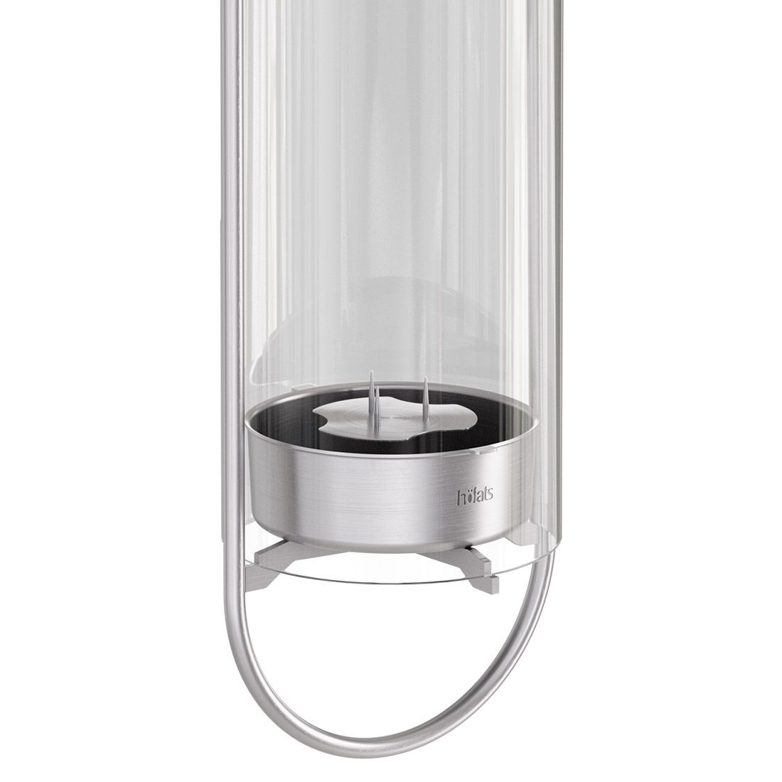 höfats Oval Candle 35 Kerzenhalter Edelstahl/Glas