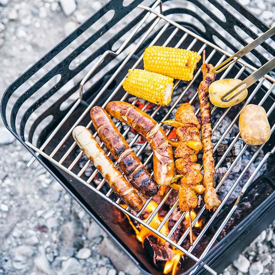 höfats CUBE Grillrost aus Edelstahl zu Feuerkorb Cube