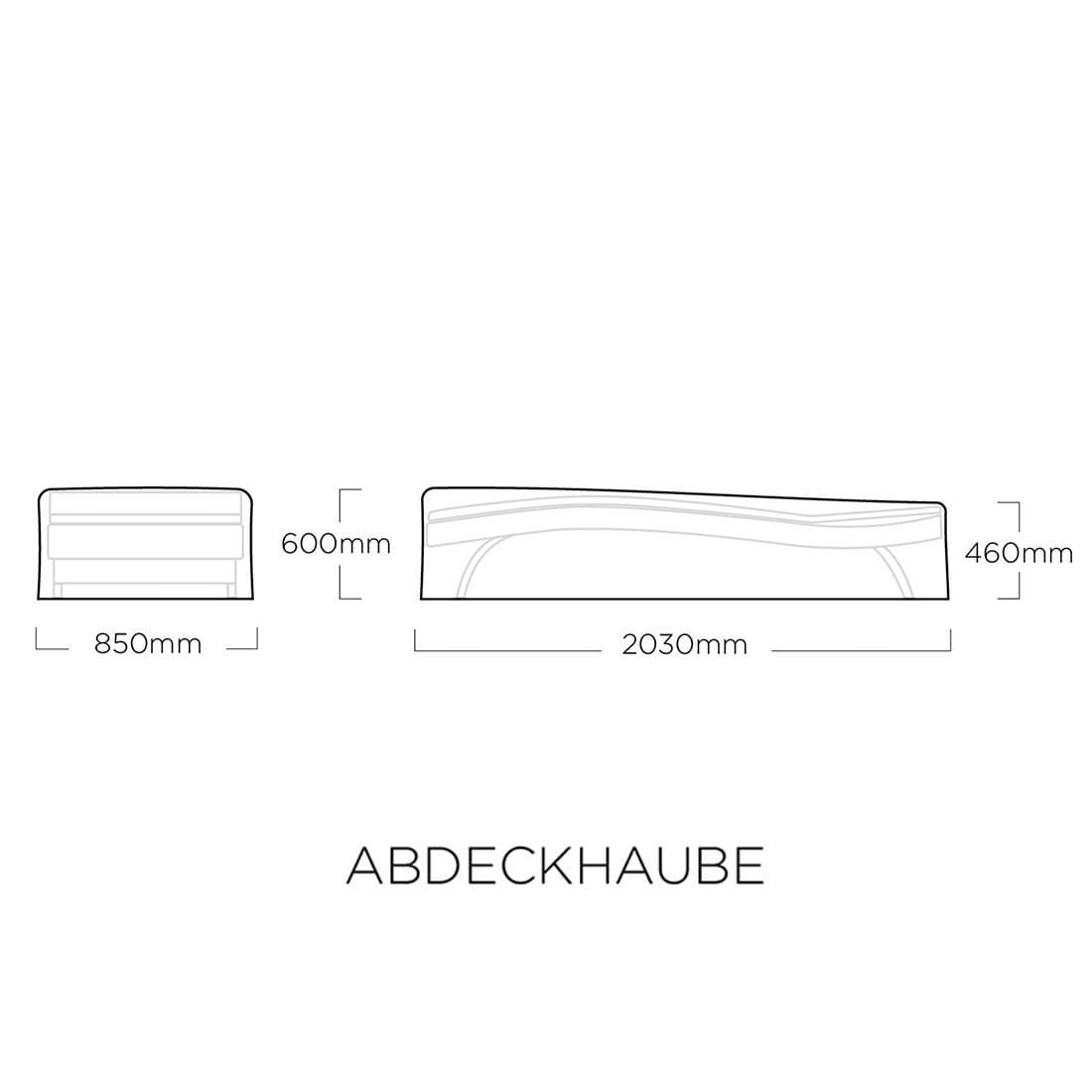 Kettler Gartenliege Schutzhülle 85x204x46/60cm