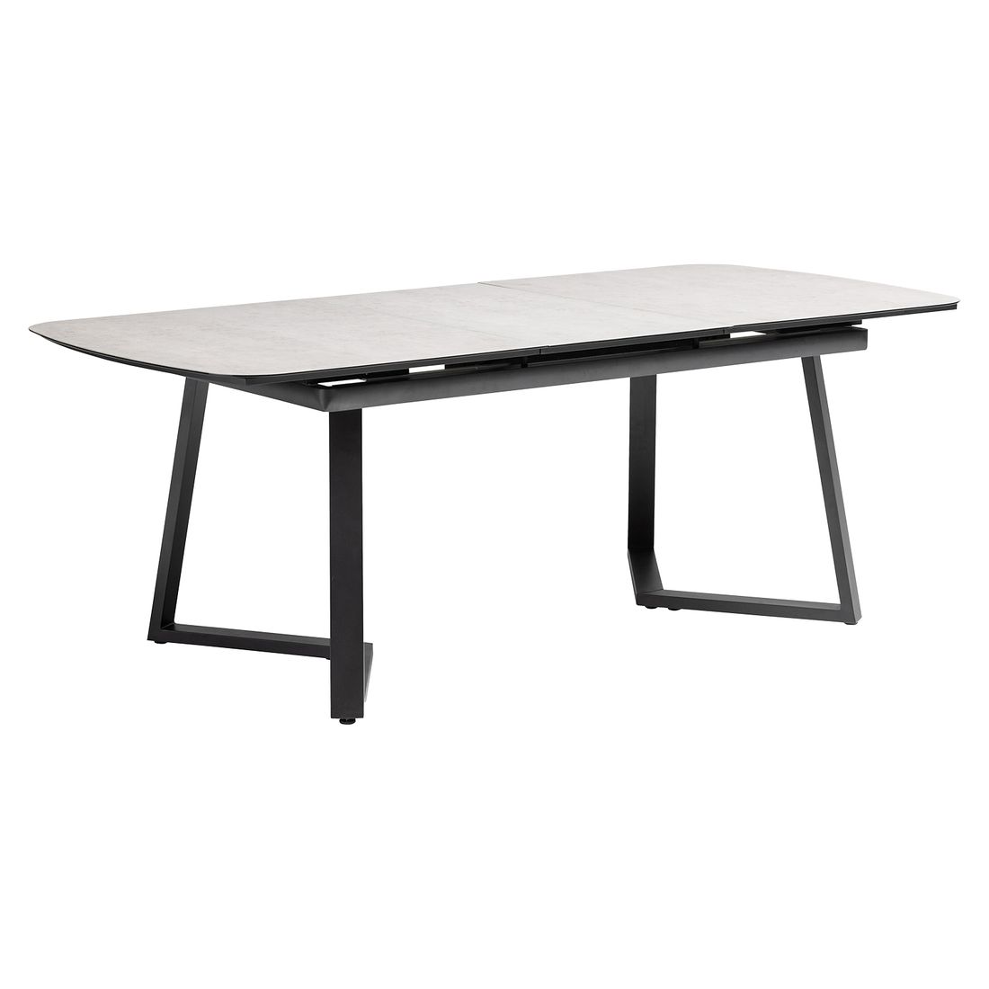 Kettler Ausziehtisch 200/260x95cm Aluminium/Glaskeramik
