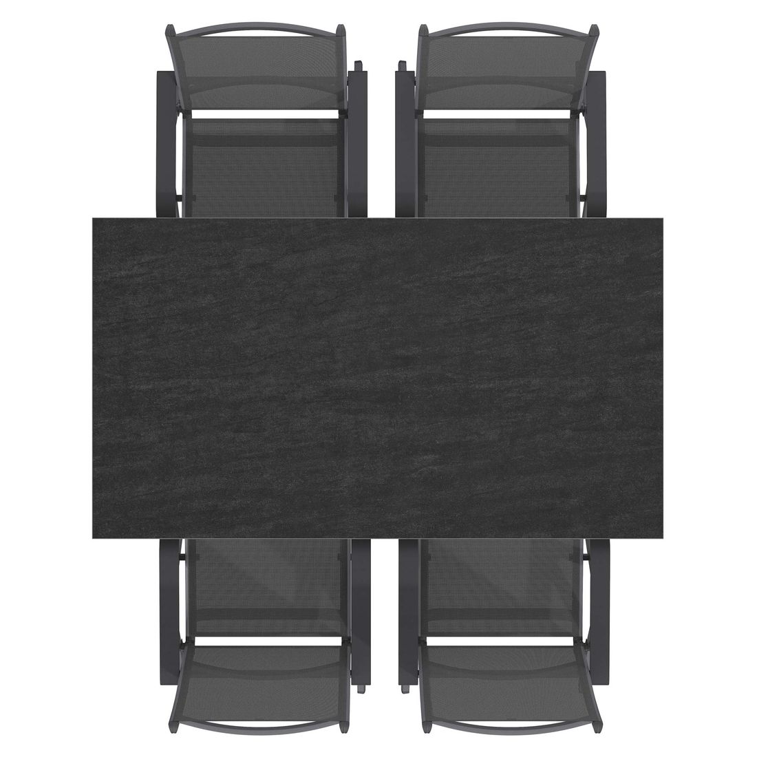 Kettler Basic Plus Gartenmöbel-Set M verstellbar (4 Plätze) Tisch 160x90cm