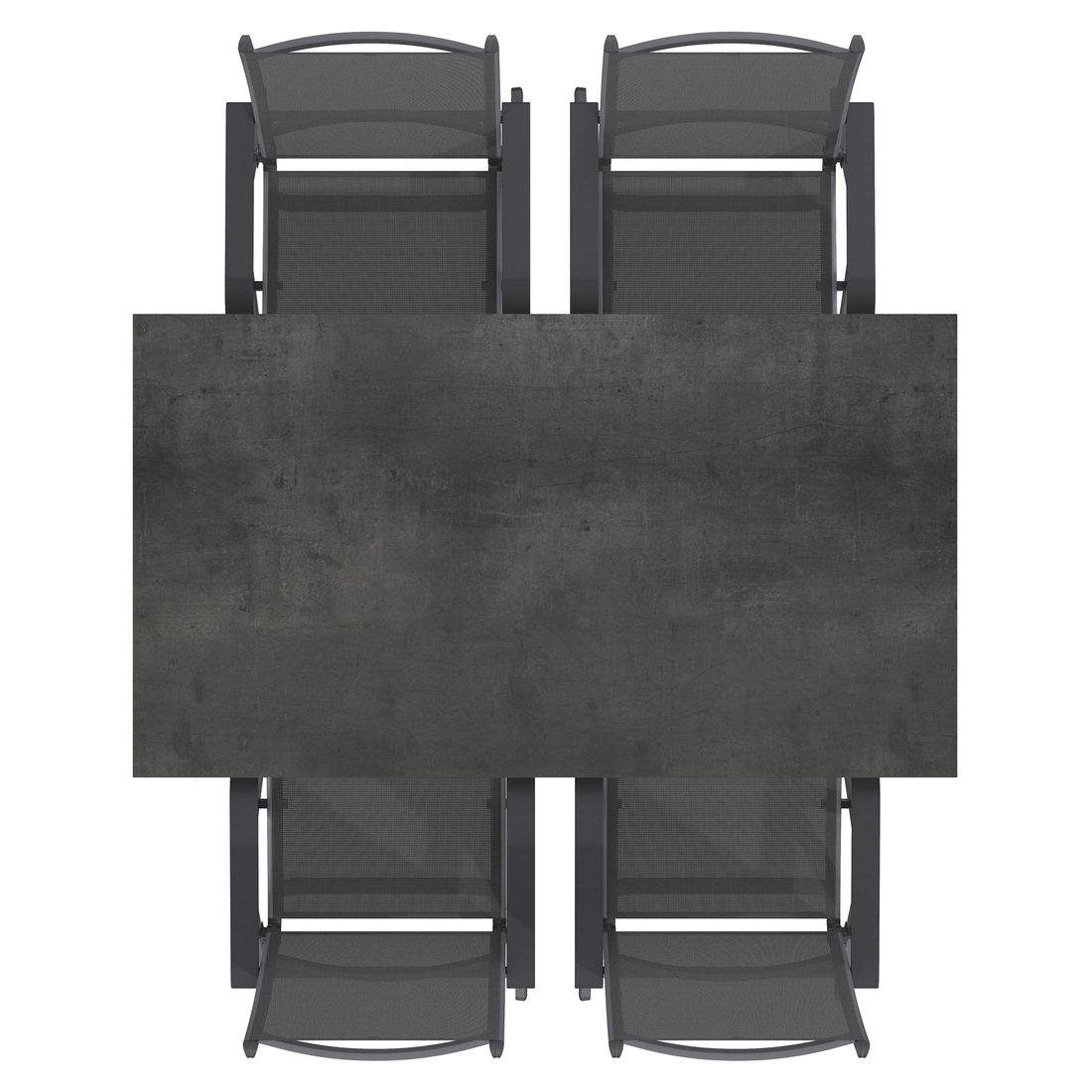 Kettler Basic Plus Gartenmöbel-Set M verstellbar (4 Plätze) Tisch 160x90cm