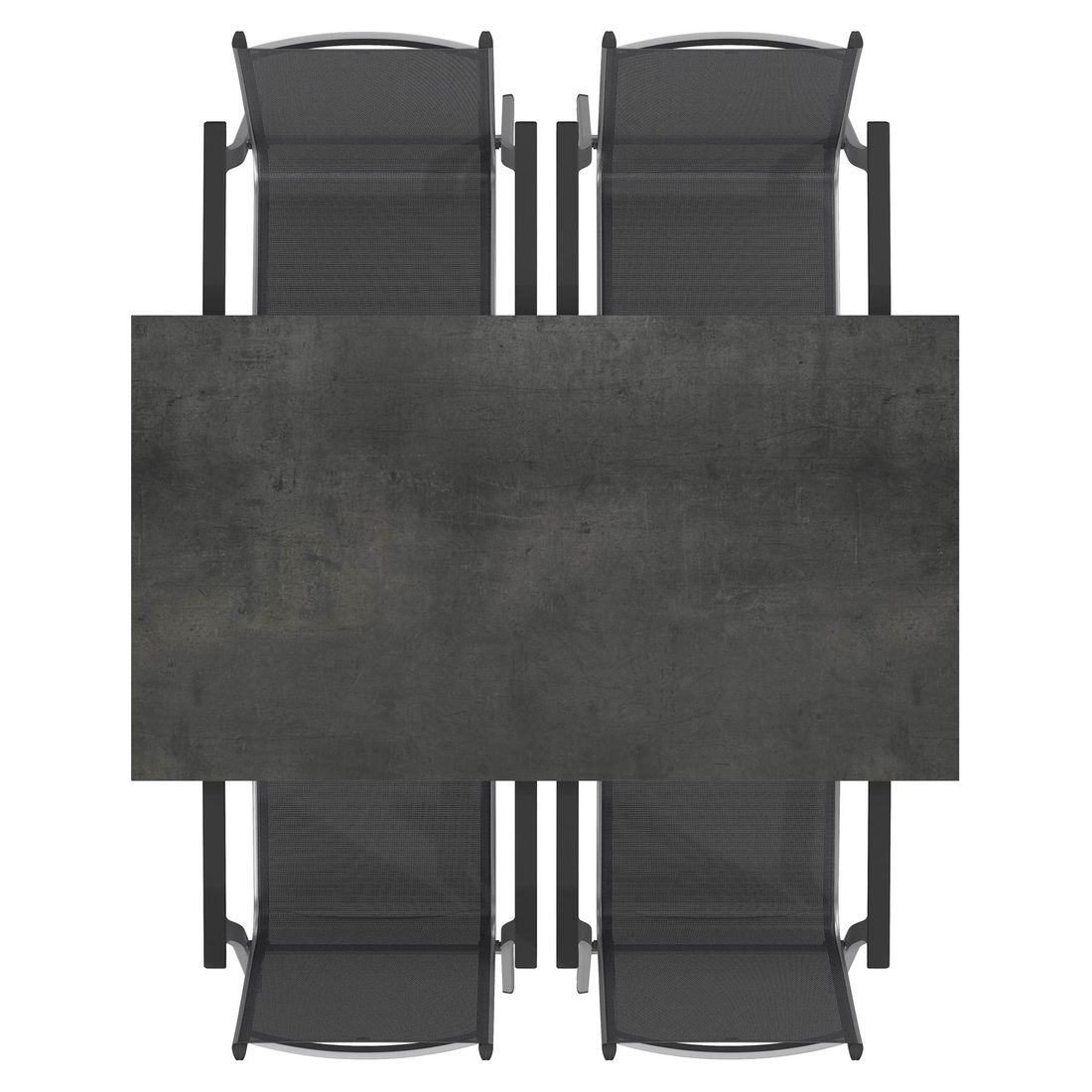Kettler Basic Plus Gartenmöbel-Set M (4 Plätze) Tisch 160x90cm