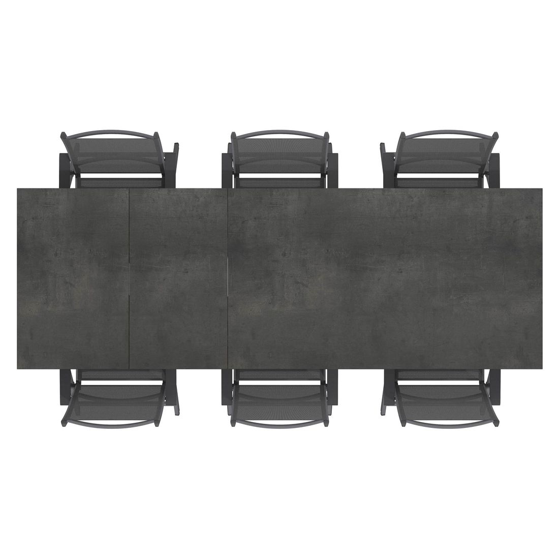 Kettler Basic Plus Gartenmöbel-Set L (6 Plätze) Tisch 160/267x91cm