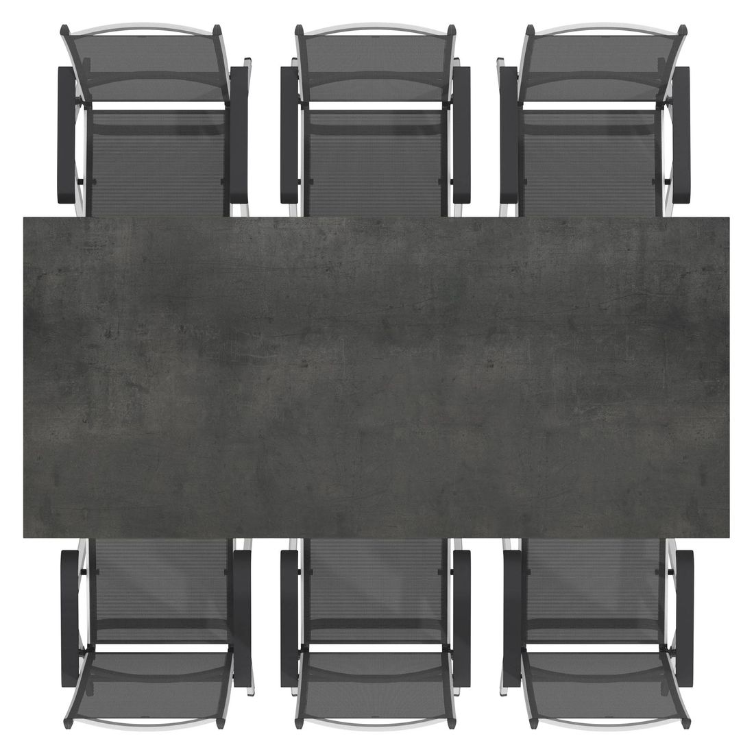Kettler Basic Plus Gartenmöbel-Set L verstellbar (6 Plätze) mit OUTLIV. Tisch 220x100cm