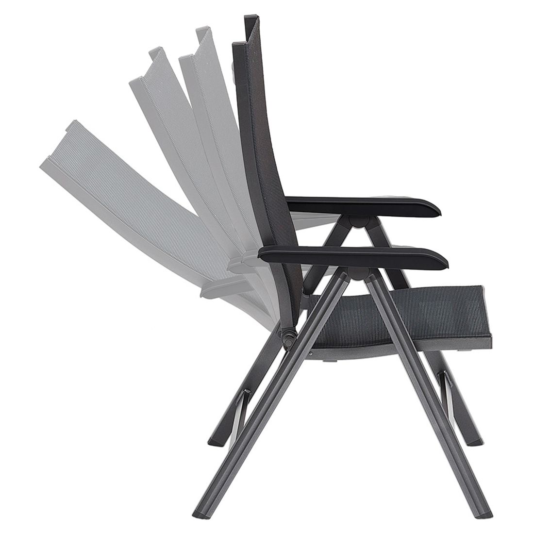 Kettler Basic+ Premium Gartenmöbel-Set M verstellbar (4 Plätze) Tisch 160x90cm