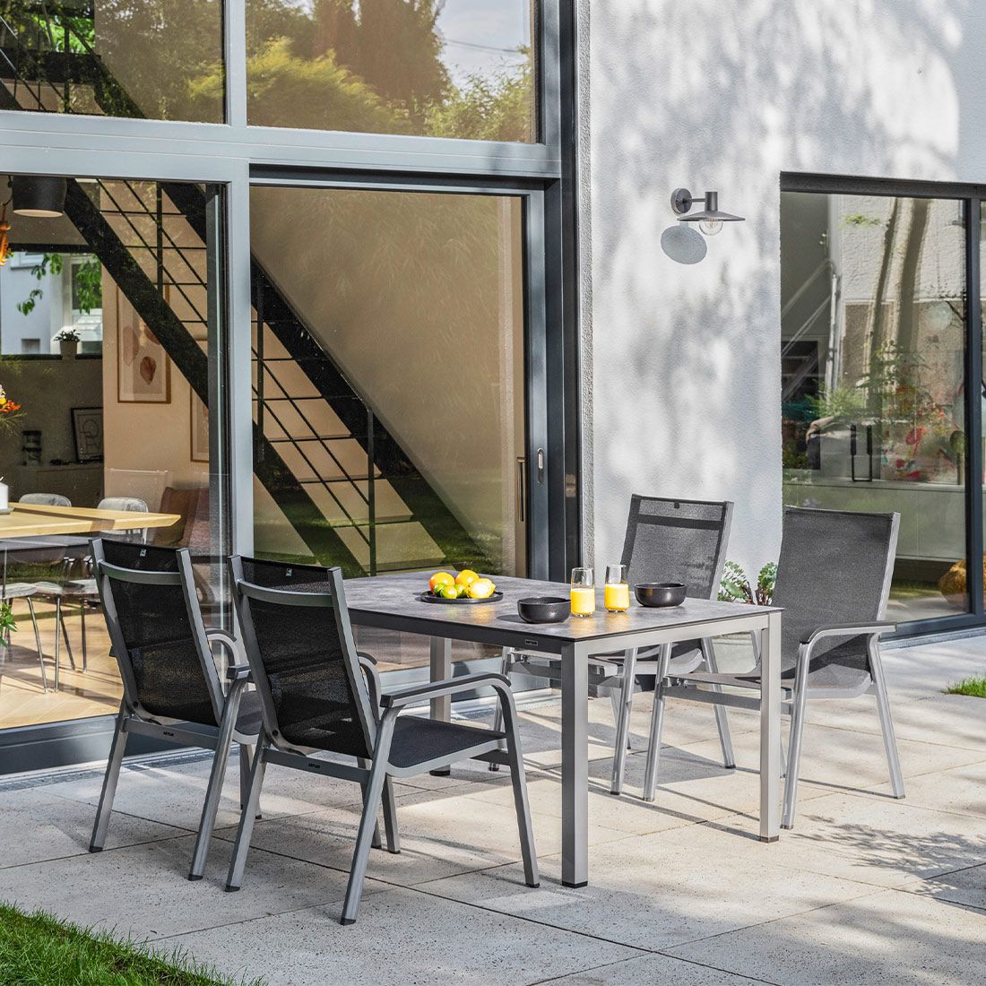Kettler Basic+Premium Gartenmöbel-Set M (4 Plätze) Tisch 160x95cm