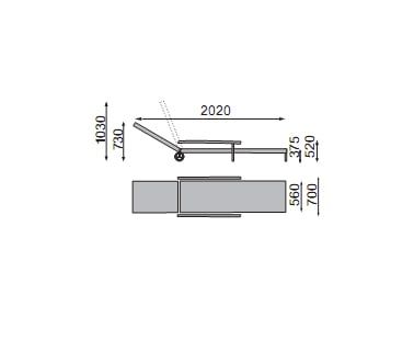 Kettler Basic Plus Stapelliege Aluminium/Textilene