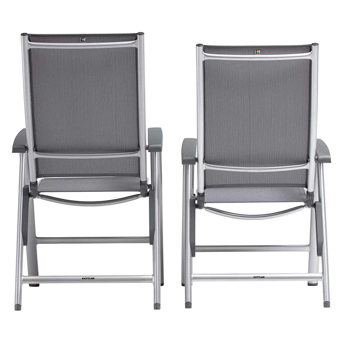 Kettler Cirrus Silver Line Klappsessel verstellbar Aluminium/Outdoorgewebe