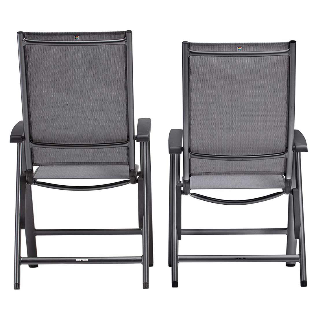Kettler Cirrus Silver Line Klappsessel verstellbar Aluminium/Outdoorgewebe