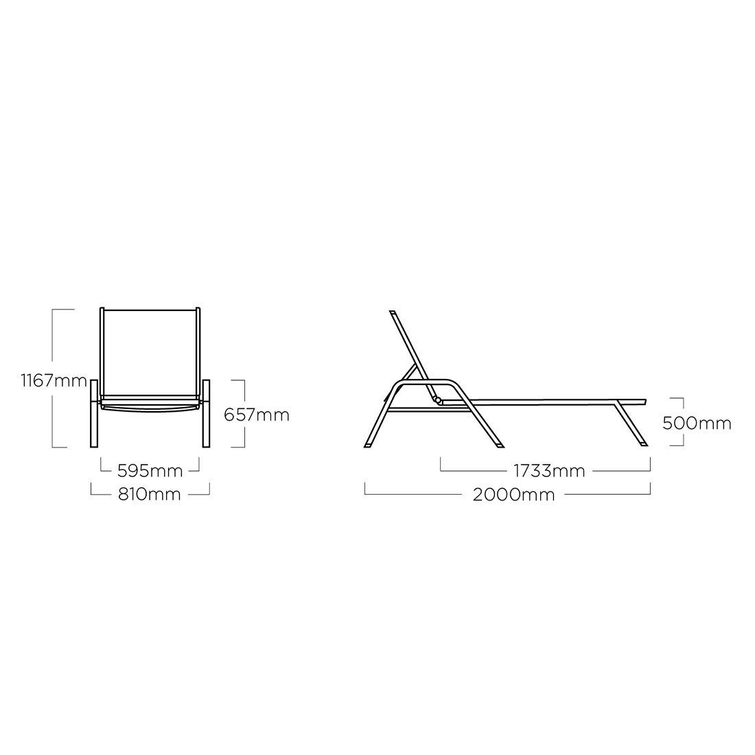 Kettler Cirrus Silver-Line Gartenliege Aluminium/Outdoorgewebe