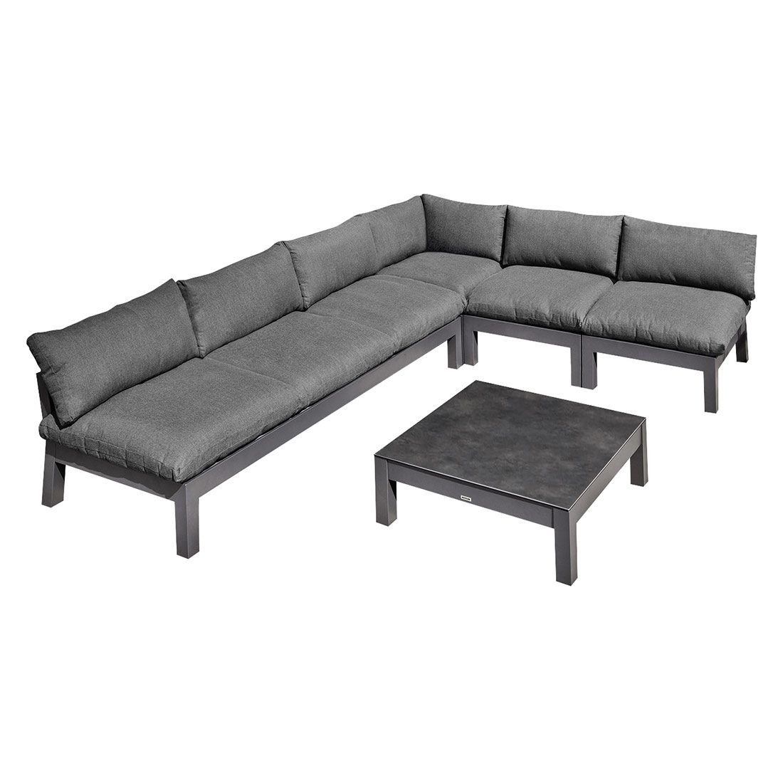 Kettler Comfort Ecklounge inkl. Loungetisch Aluminium/Agora