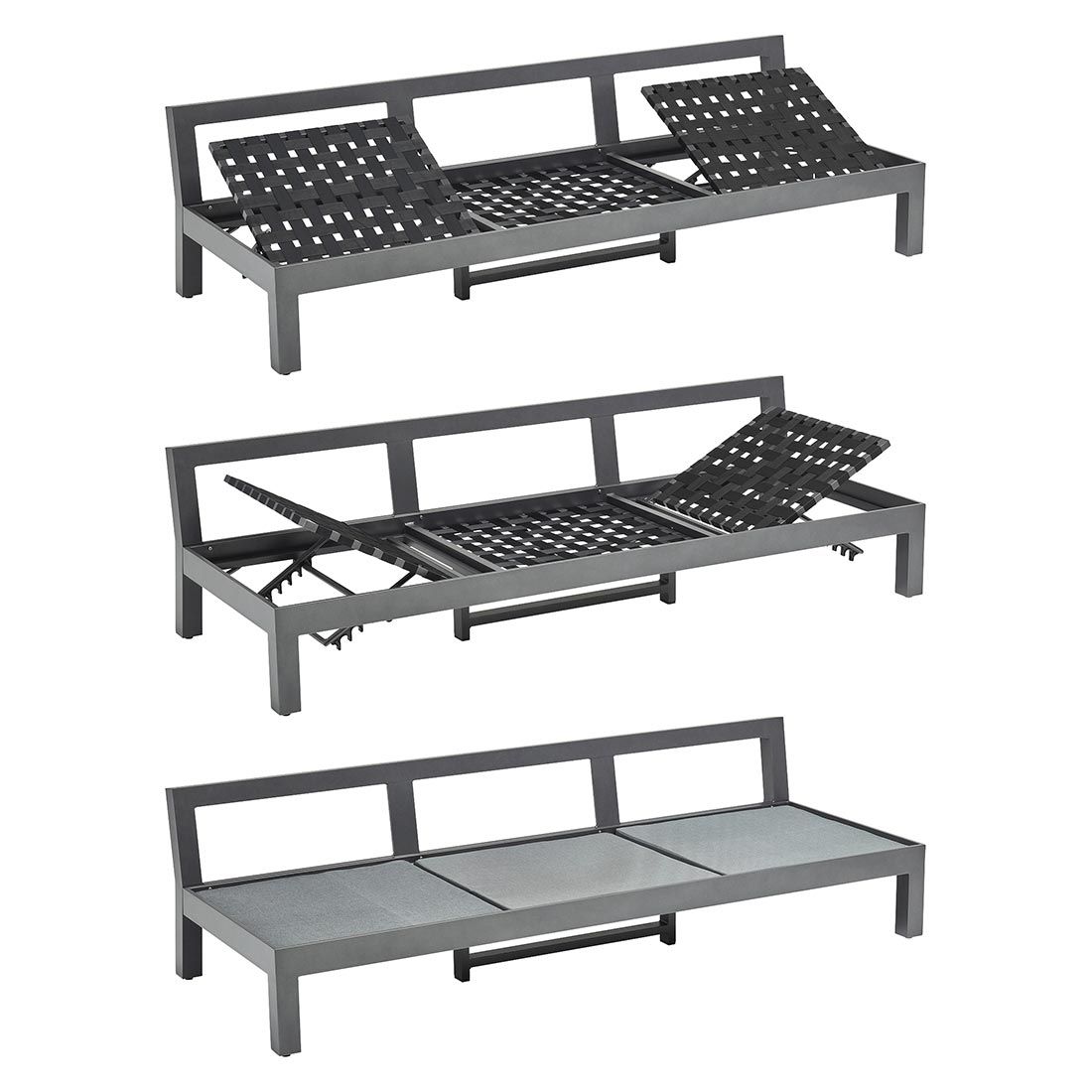 Kettler Comfort Ecklounge inkl. Loungetisch Aluminium/Agora
