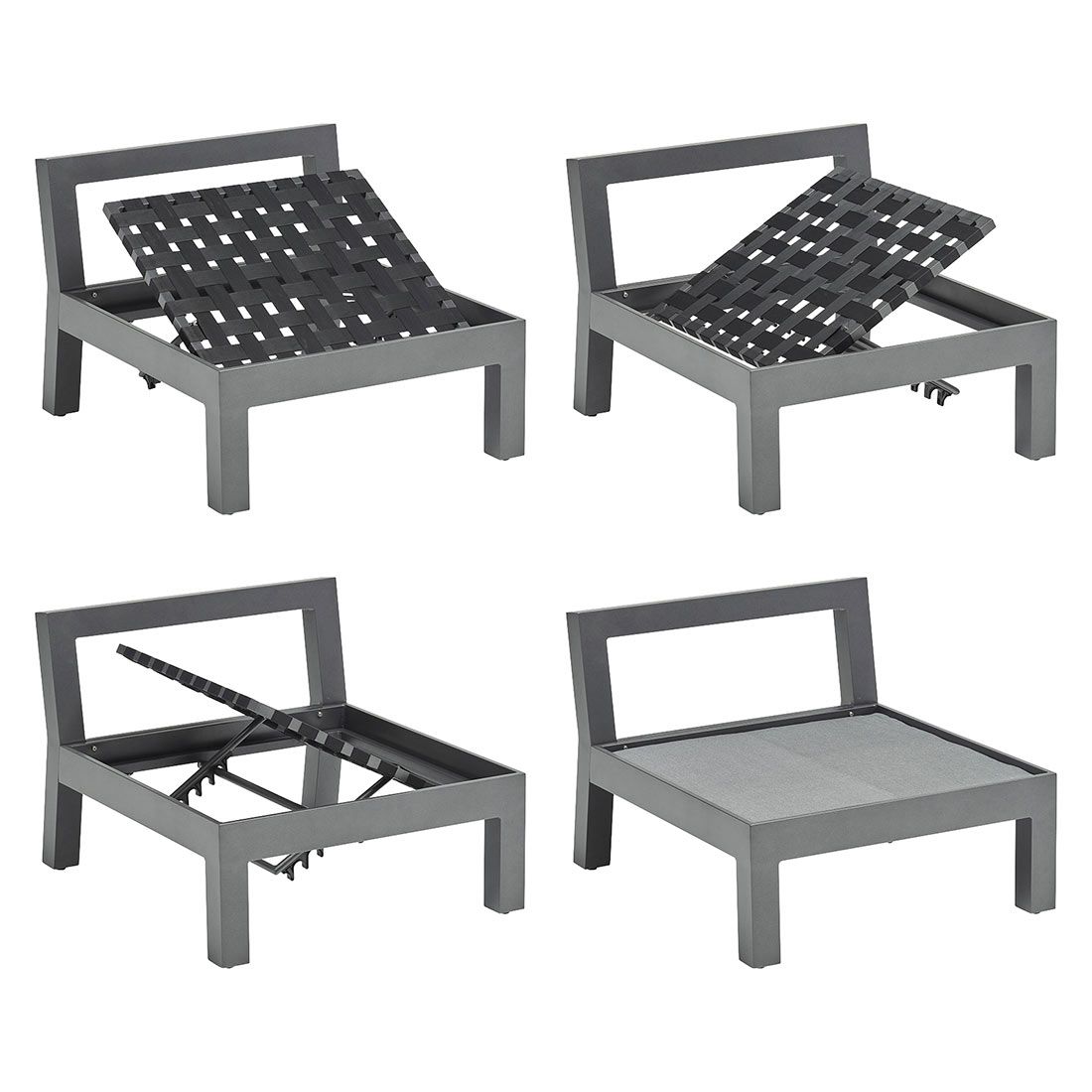 Kettler Comfort Ecklounge inkl. Loungetisch Aluminium/Agora