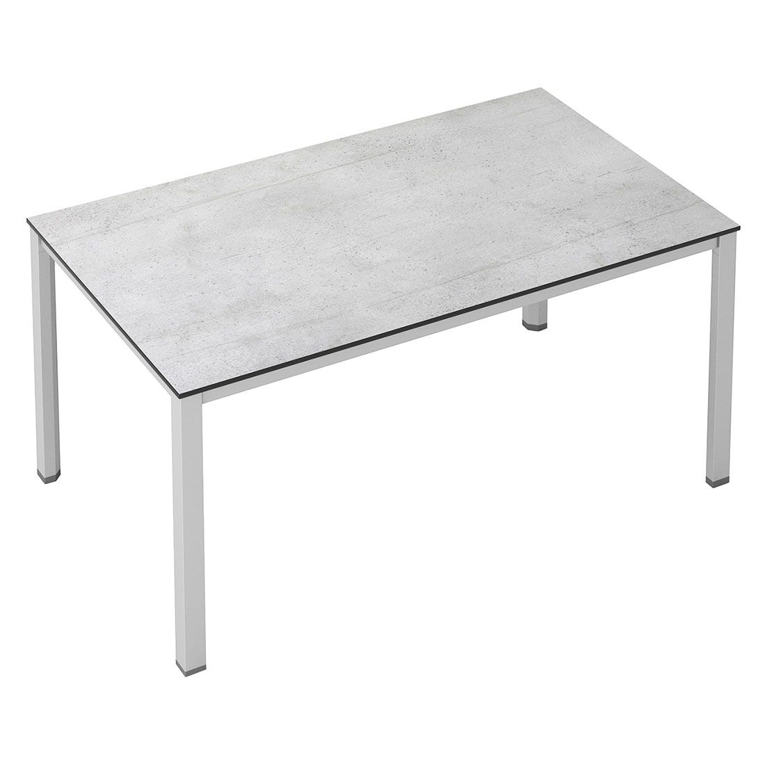 Kettler Cubic Gartentisch 140x70cm Aluminium/HPL