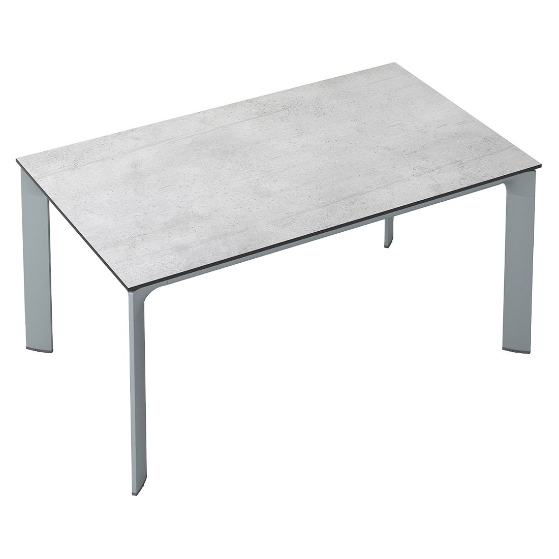 Kettler Diamond Gartentisch 140x70cm Aluminium/HPL