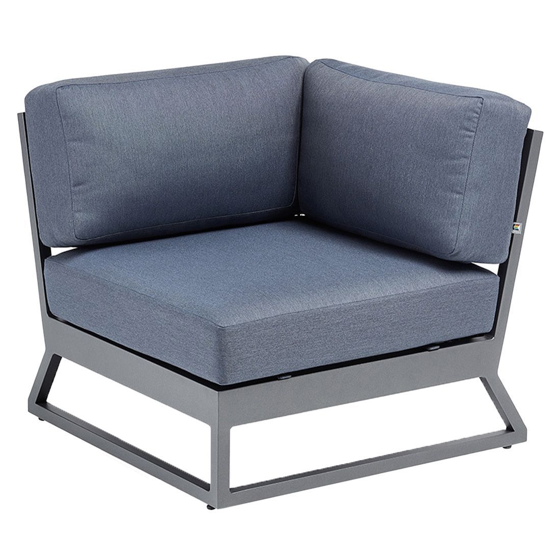 Kettler Ocean Skid Platform Gartenloungesofa verstellbar Aluminium/Agora