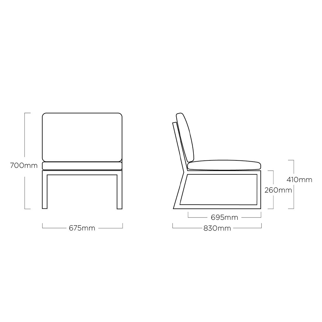 Kettler Ocean Skid Platform Gartenloungesofa Aluminium/Agora