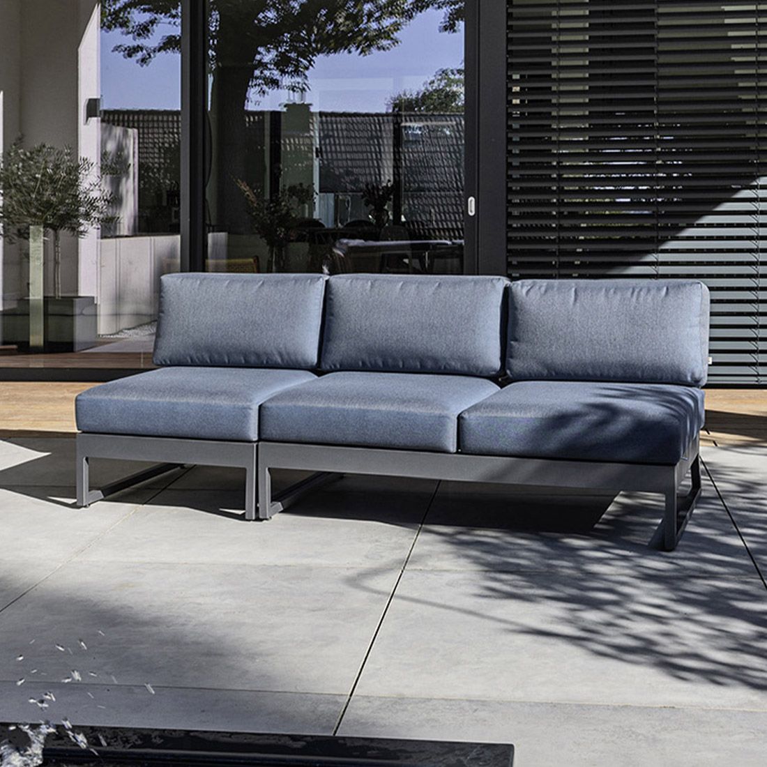 Kettler Ocean Skid Platform Gartenloungesofa Aluminium/Agora