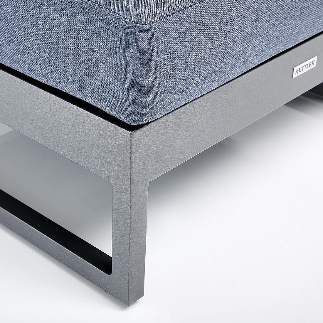 Kettler Ocean Skid Platform Loungehocker Aluminium/Agora