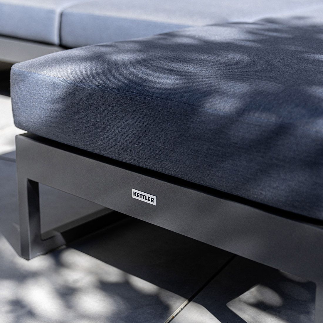 Kettler Ocean Skid Platform Loungehocker Aluminium/Agora