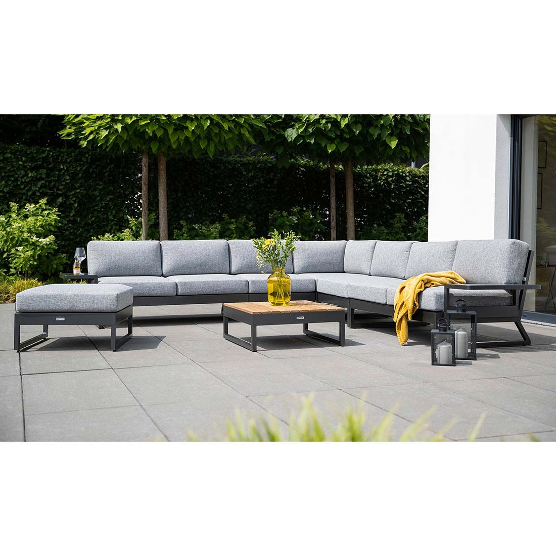 Kettler Ocean Skid Platform Loungehocker Aluminium/Olefin