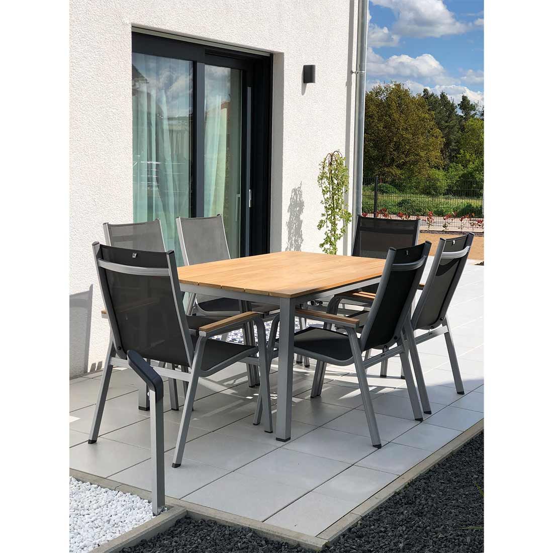 Kettler Gartentisch-Platte Teak C-Profil