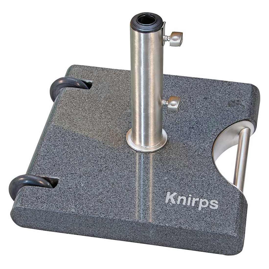 Knirps Schirmständer Granit 40 kg mit Griff/Rollen Granit Dunkel