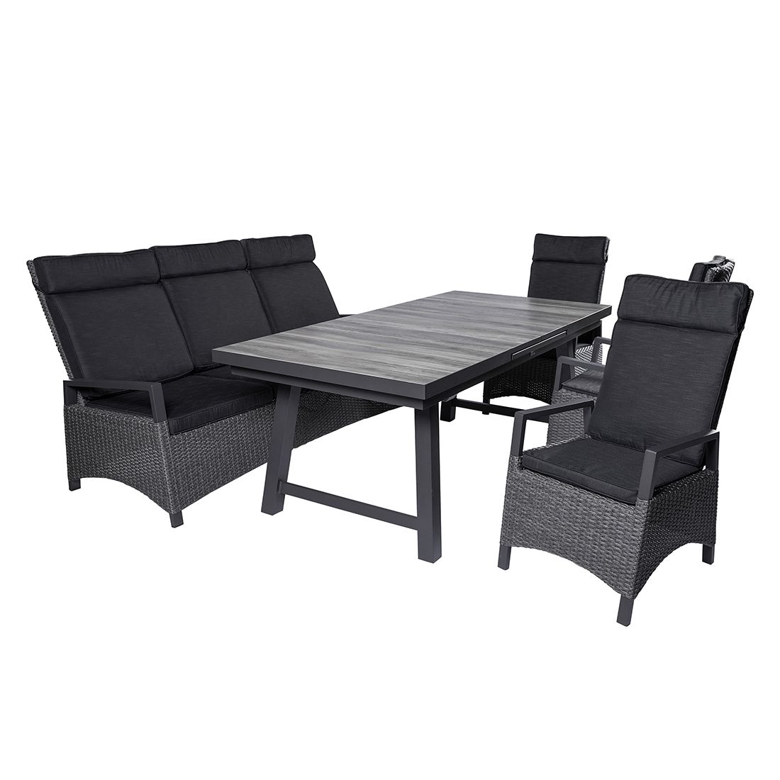 LC Garden Bailado Gartentisch 200x100cm Aluminium/Keramikfliese