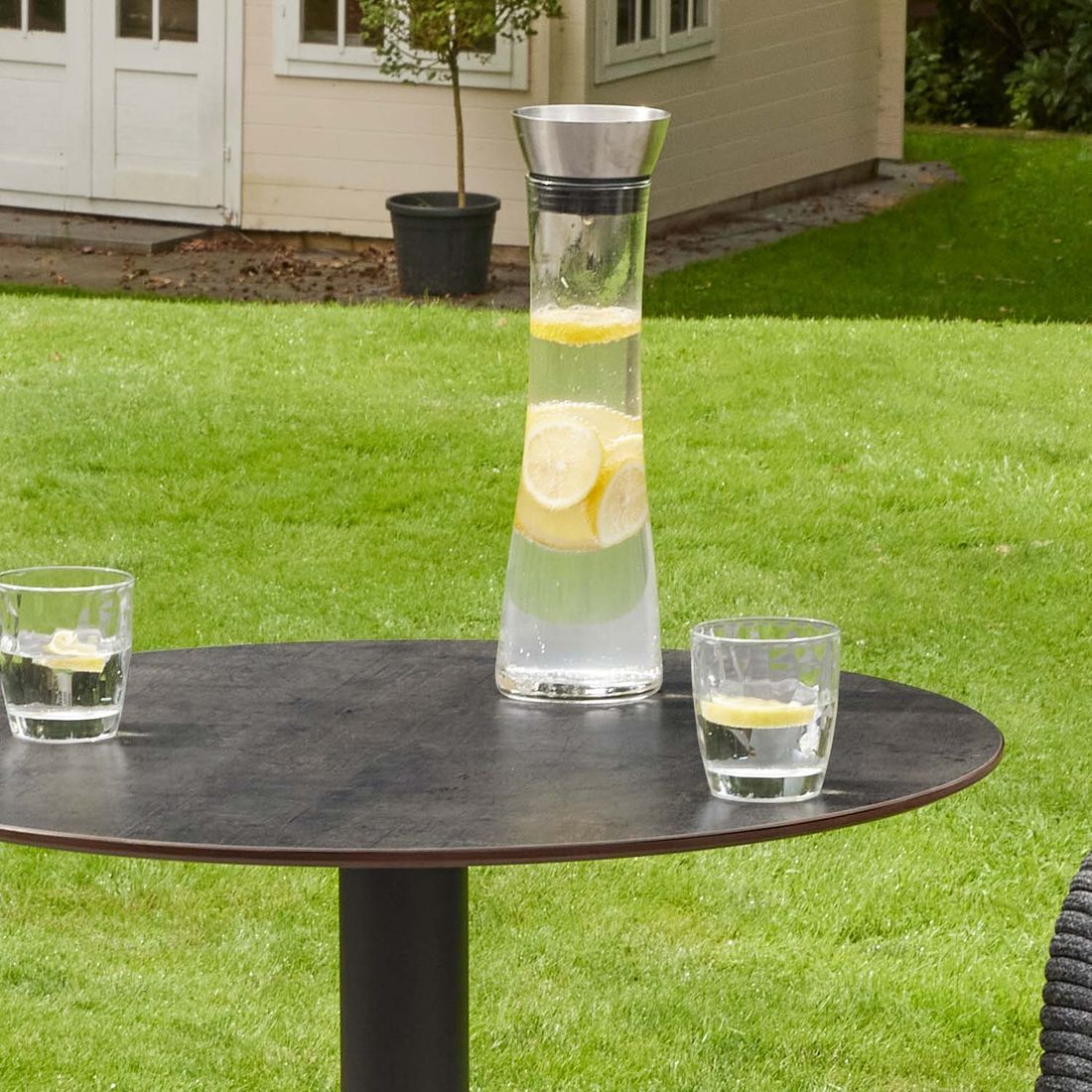 LC Garden Bari Stehtisch Ø70cm Aluminium/Sinterstone