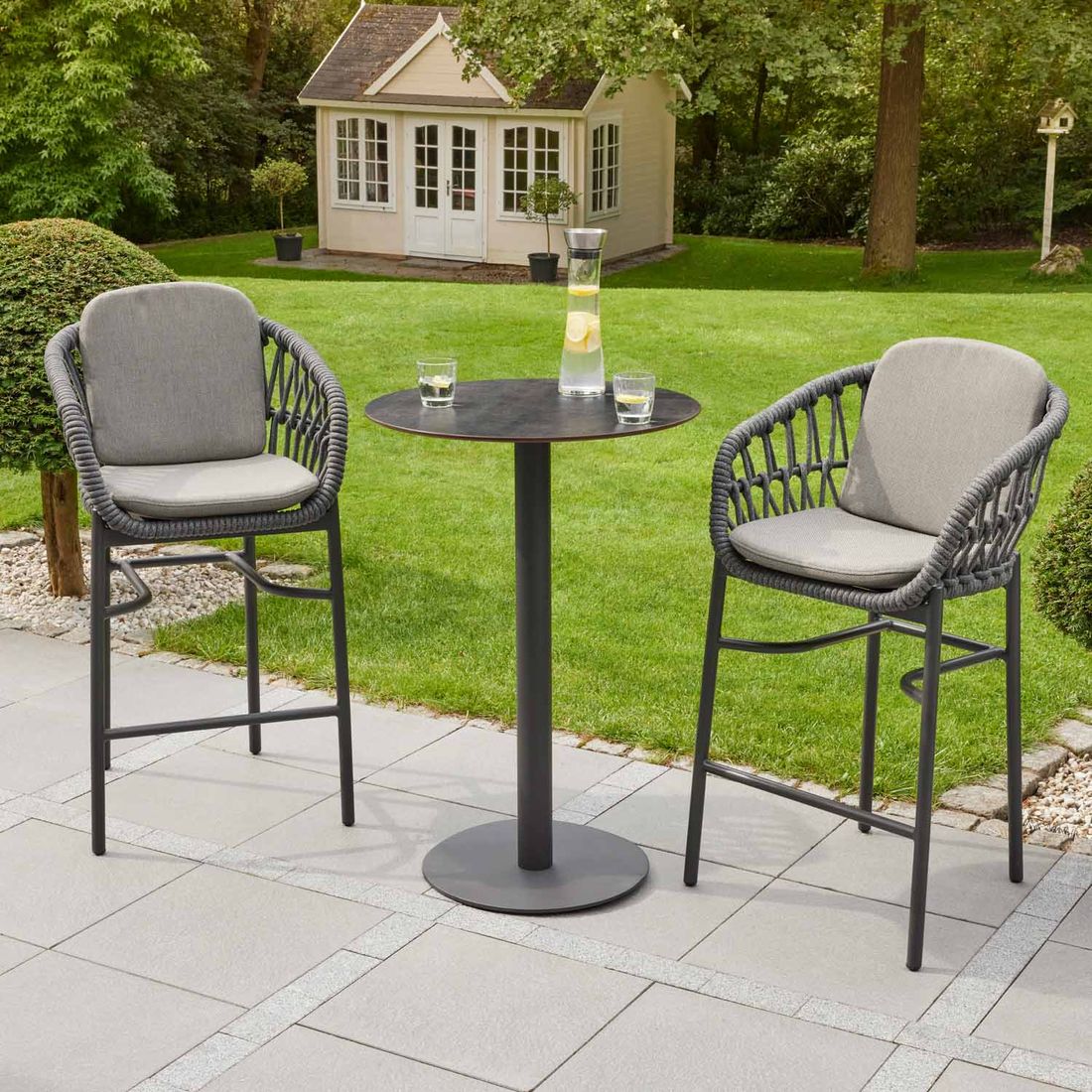 LC Garden Bari Stehtisch Ø70cm Aluminium/Sinterstone