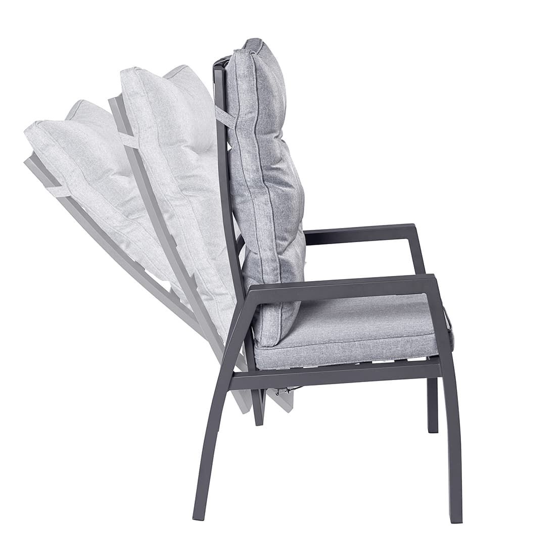 LC Garden Bondino Gartenmöbel-Set L verstellbar (6 Plätze) Tisch 160/210x100cm