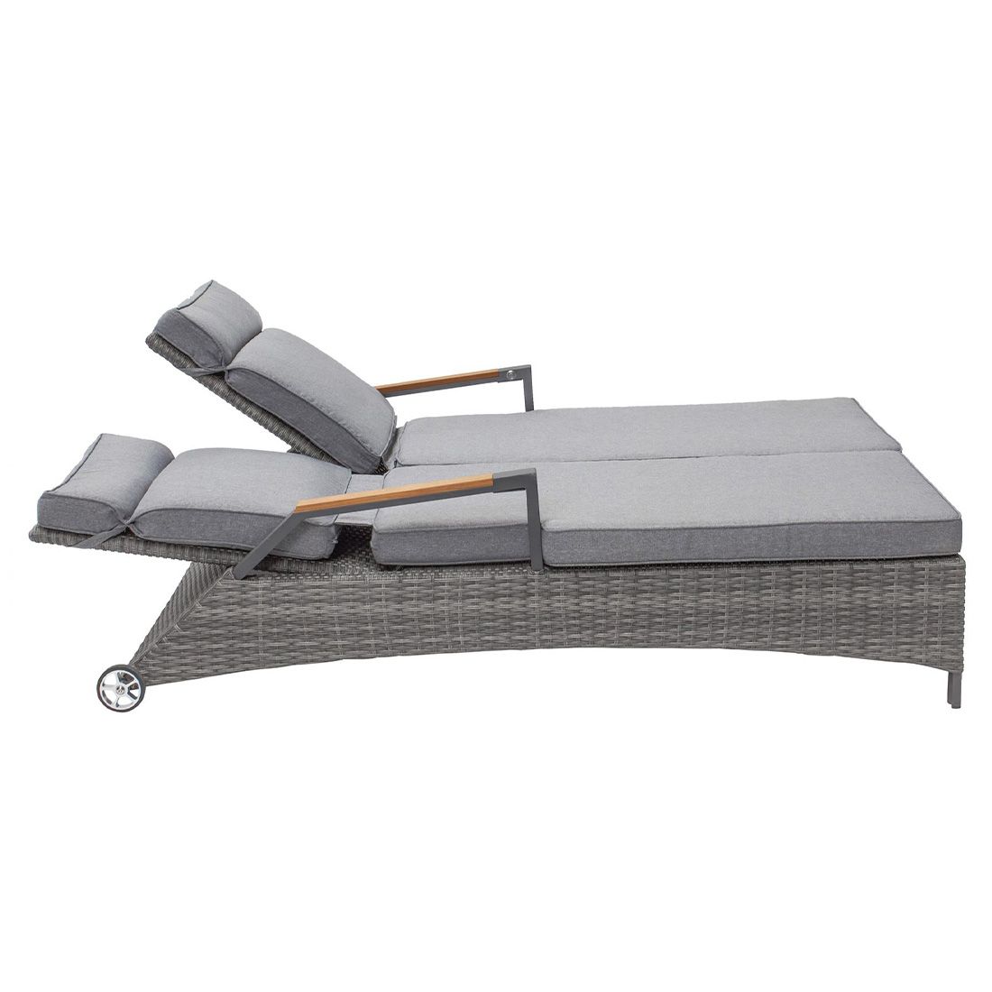LC Garden Keramo Doppelliege inkl. Kissen Geflecht/Polyester