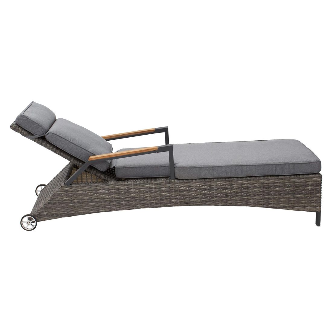 LC Garden Keramo Gartenliege verstellbar Aluminium/Geflecht