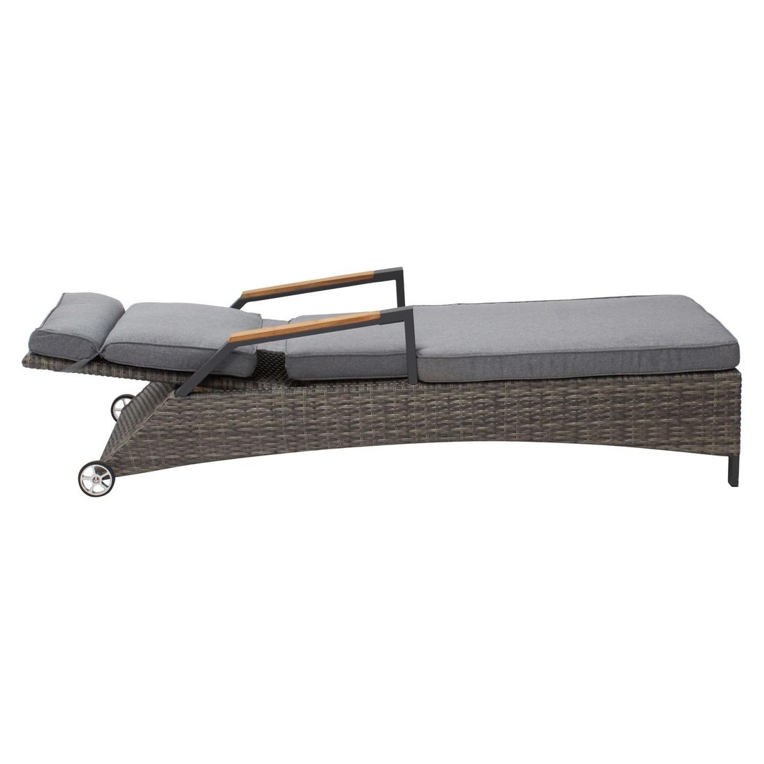 LC Garden Keramo Gartenliege verstellbar Aluminium/Geflecht