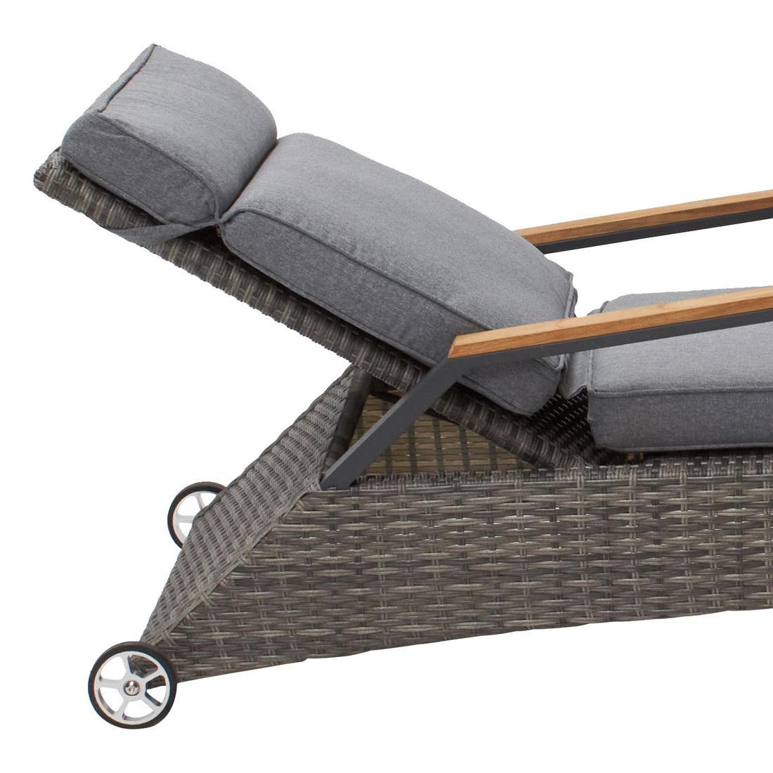 LC Garden Keramo Gartenliege verstellbar Aluminium/Geflecht