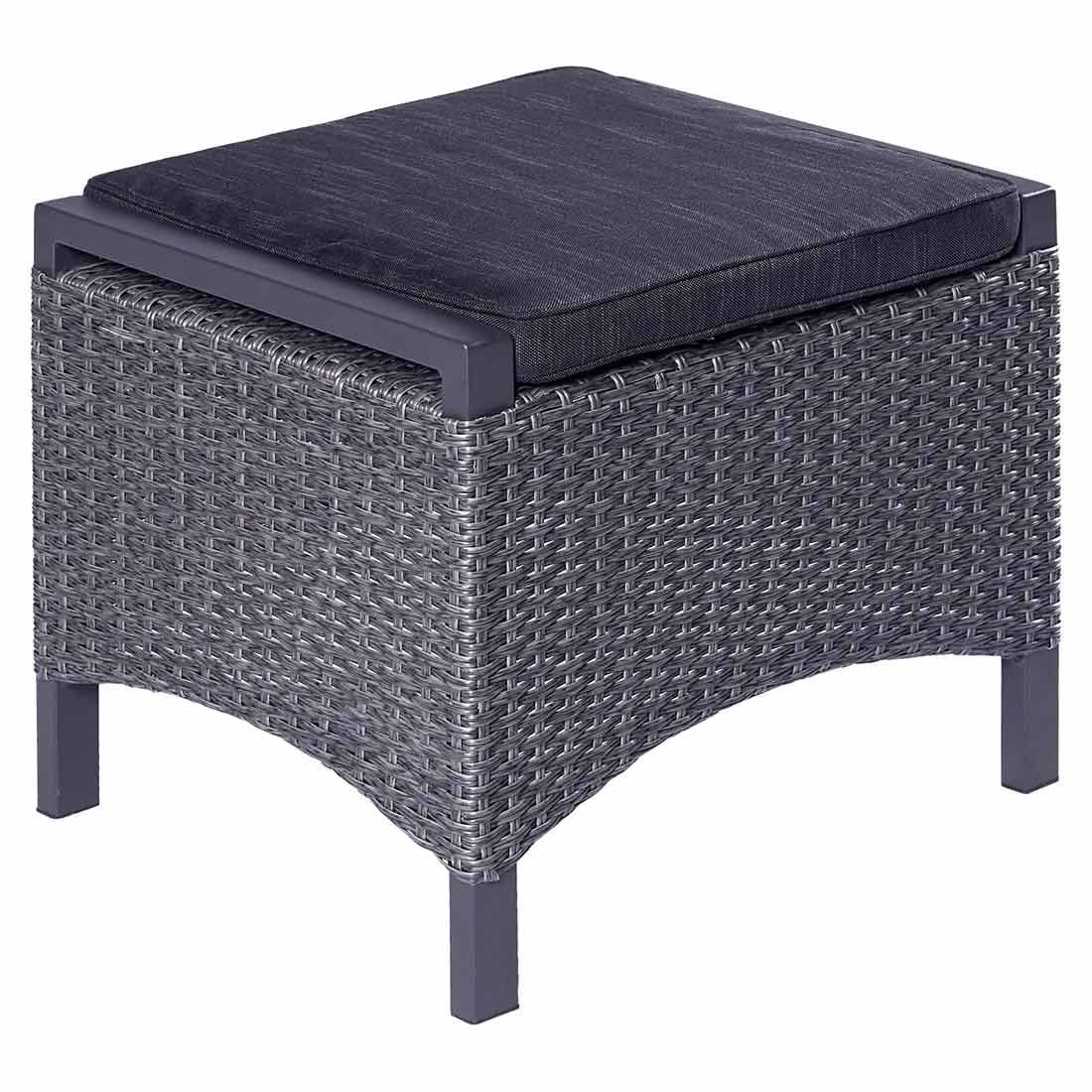 LC Garden Keramo Gartenhocker Aluminium/Geflecht
