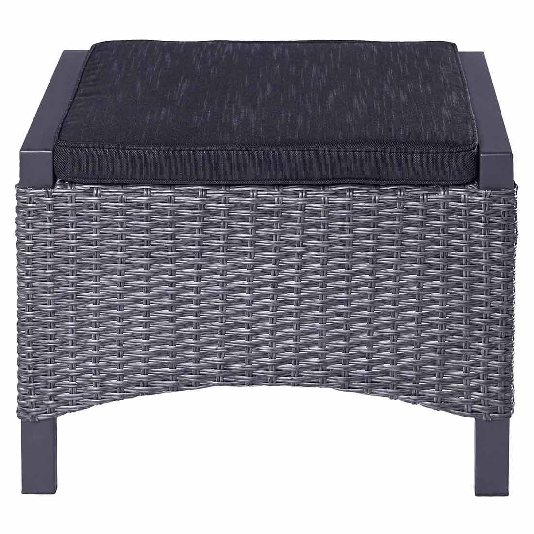 LC Garden Keramo Gartenhocker Aluminium/Geflecht