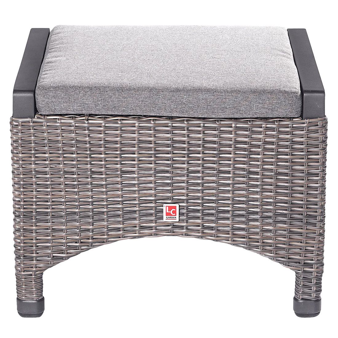 LC Garden Komido Gartenhocker Aluminium/Geflecht