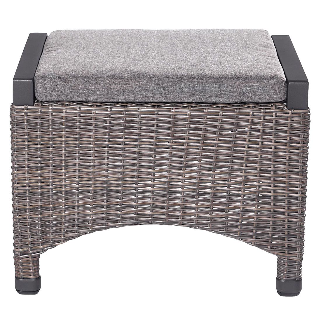 LC Garden Komido Gartenhocker Aluminium/Geflecht