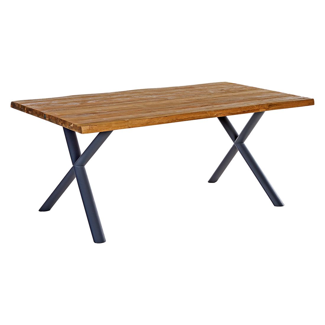 LC Garden Riviona Gartentisch 200x100cm Edelstahl/Teak recycelt
