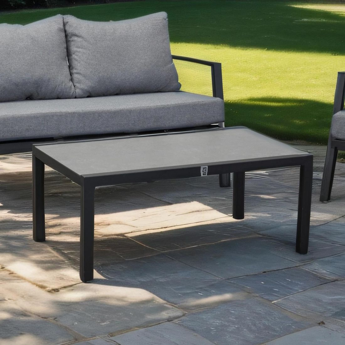 LC Garden Sondrino Loungetisch 100x60cm Aluminium/Glaskeramik