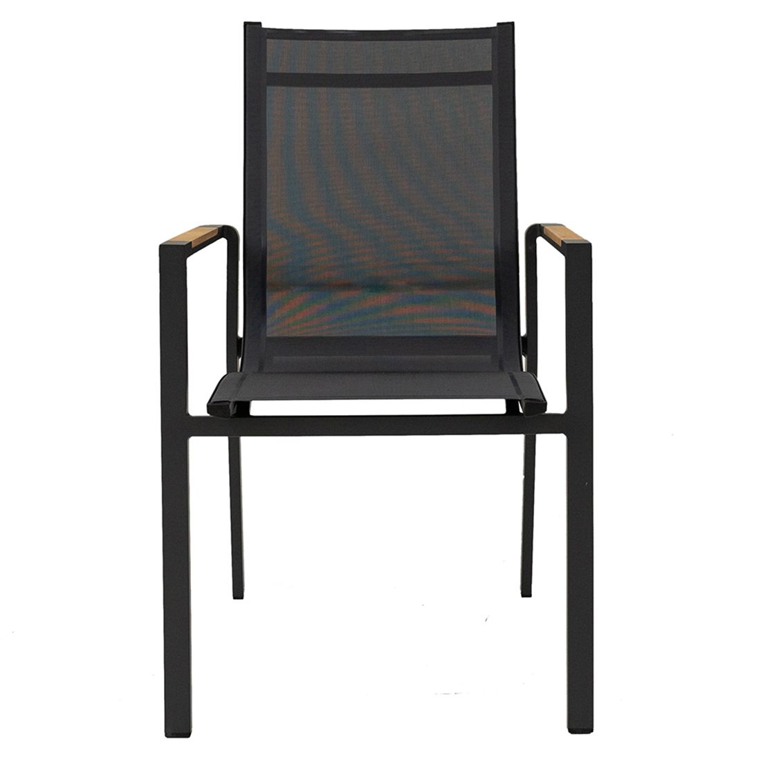 LC Garden Unicamo Stapelstuhl Aluminium/Textilene/Teak