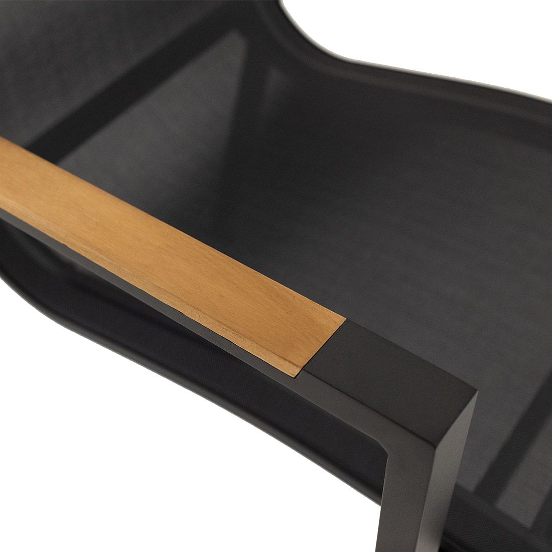 LC Garden Unicamo Stapelstuhl Aluminium/Textilene/Teak