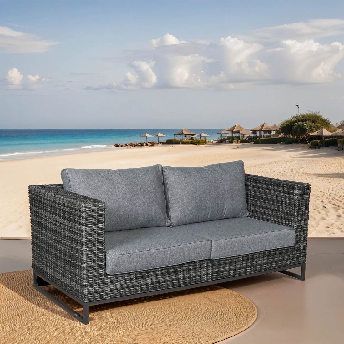 LC Garden Vivera Gartensofa Aluminium/Geflecht